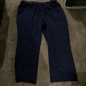 Urbane Ultimate Women’s Navy Elastic Waist Scrub Pants 2X